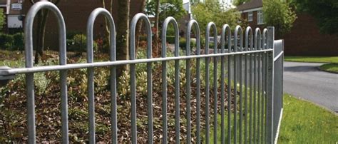 galvanised bow top fencing